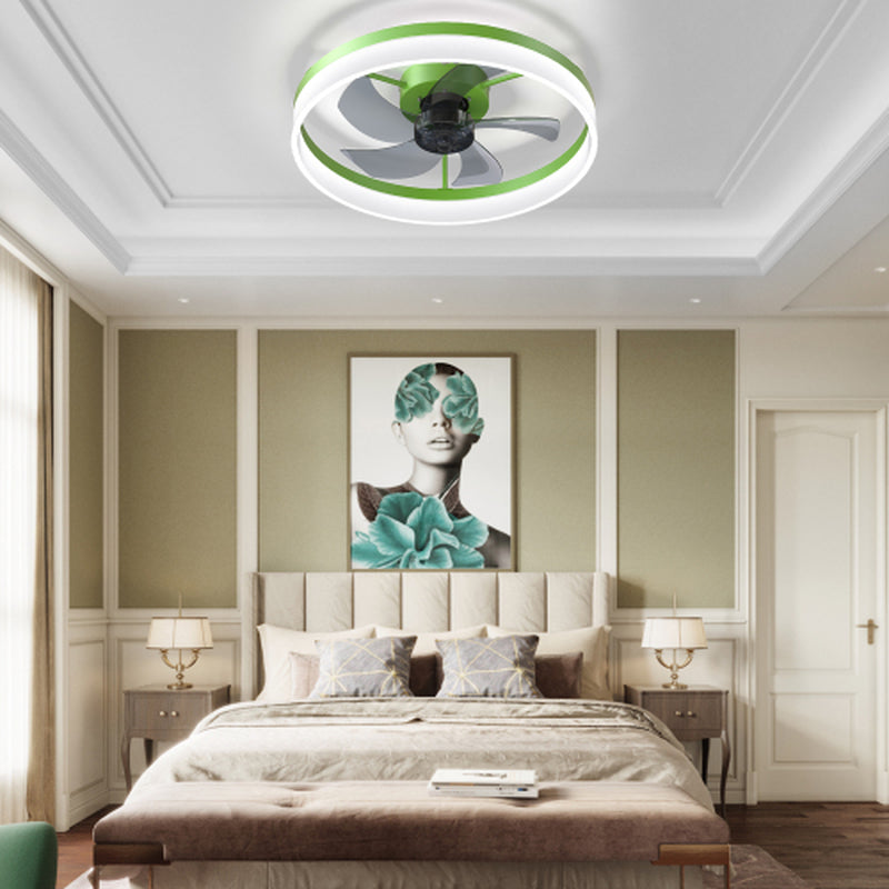 Elevate Your Space with the Slim Modern Ceiling Fan Featuring Dimmable LED Light