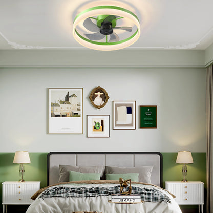 Elevate Your Space with the Slim Modern Ceiling Fan Featuring Dimmable LED Light