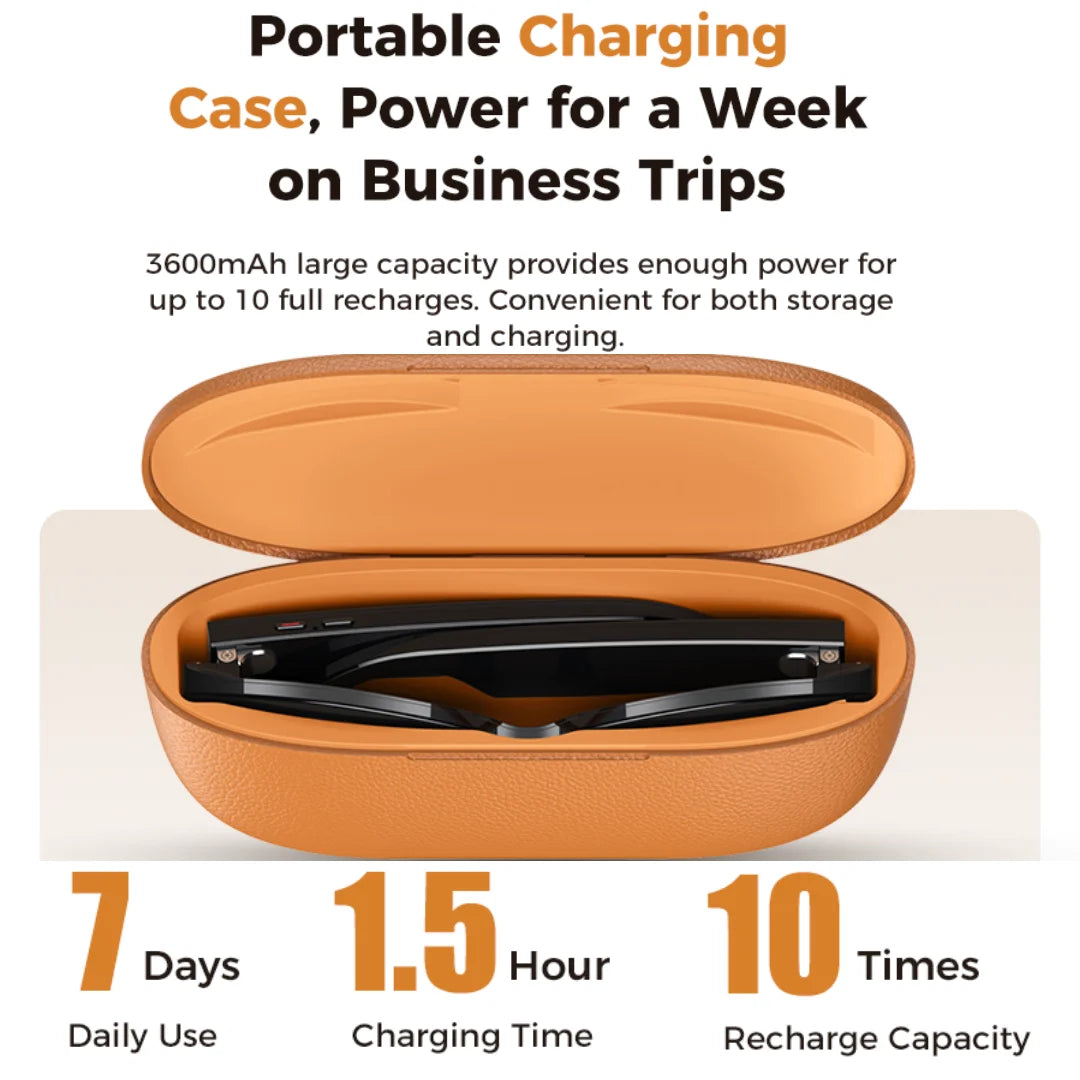  Darkview™  AI Smart Glasses 8MP HD Camera Lenses 8-Hour Battery Life Built-In Voice Assistant Supports Noise-Canceling Calls & Music Playback Dual Microphone Noise Reduction AI Smart Translation Sunglasses