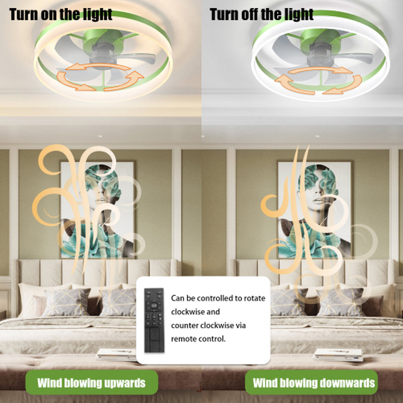Elevate Your Space with the Slim Modern Ceiling Fan Featuring Dimmable LED Light