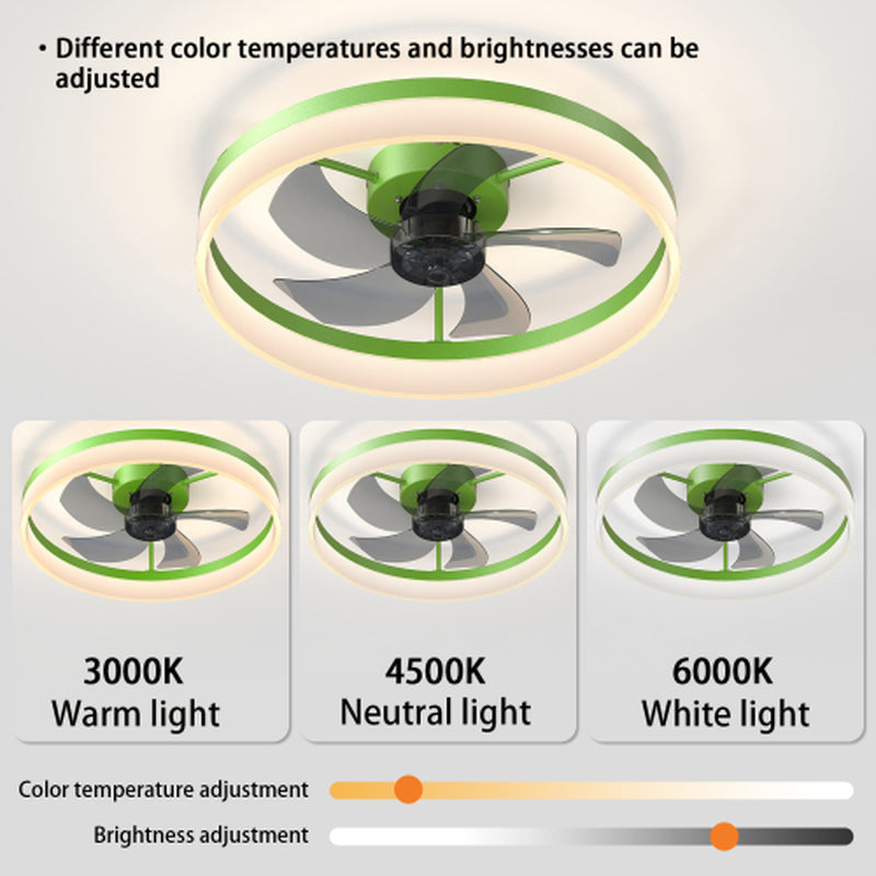 Elevate Your Space with the Slim Modern Ceiling Fan Featuring Dimmable LED Light