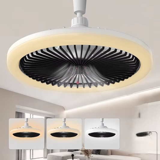 Modern Ceiling Fan with Light LED Fan Light E27 Screw Fan Light Remote Control Light Fan Ceiling Room Decoration