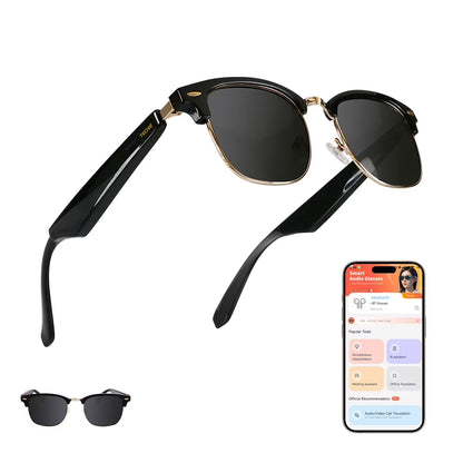 Revolutionary AI Smart Glasses - Bluetooth Enabled, Polarized Sunglasses with Touch Control & Voice Assistant for Ultimate Outdoor Experience