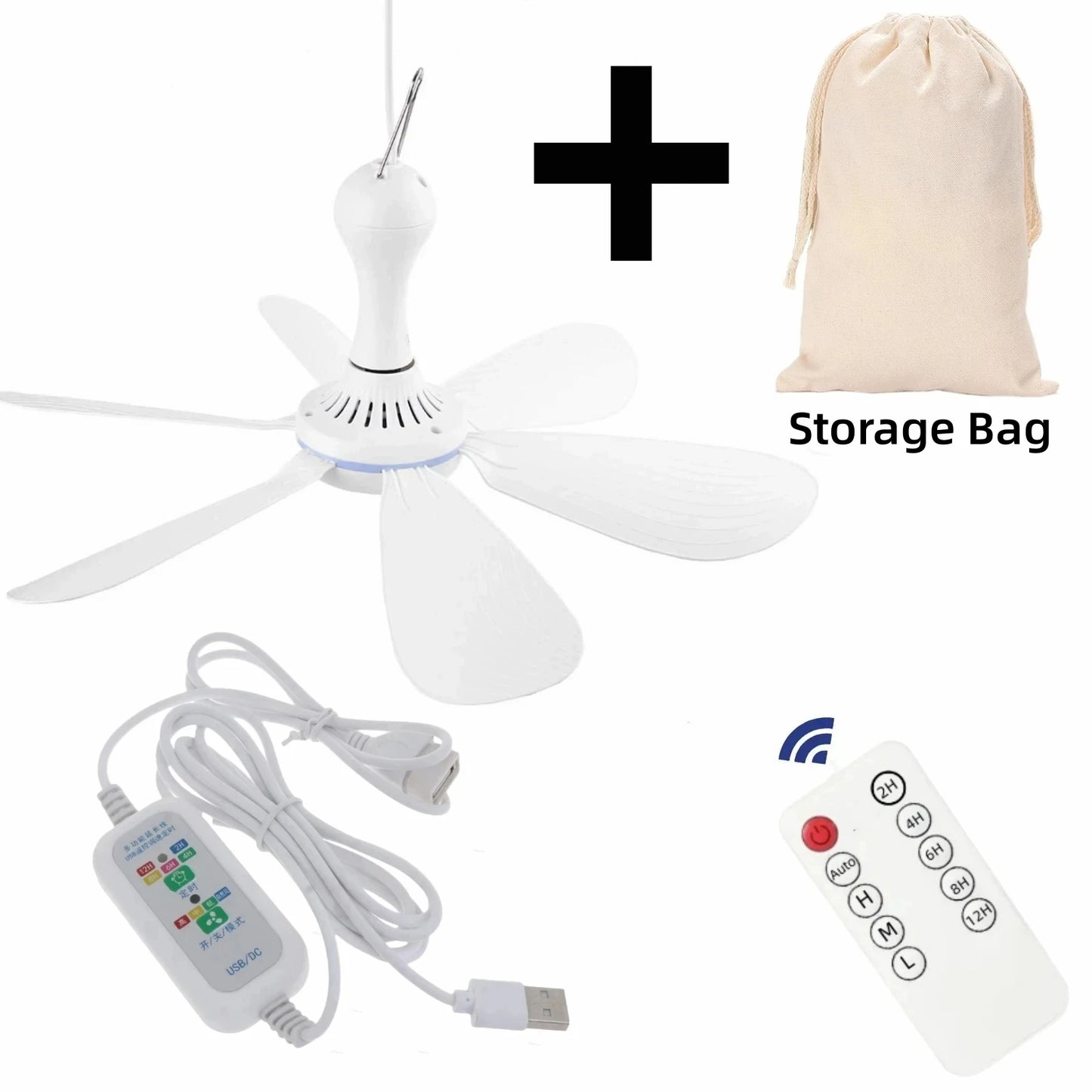 Experience Ultimate Comfort with Our Silent 6 Leaves USB Ceiling Canopy Fan – Perfect for Camping, Dorms, and More!